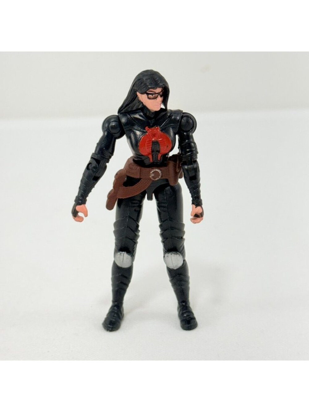 Vintage 2004 Hasbro GI Joe Cobra Baroness Figure Toy Jointed Adjustable Outfit